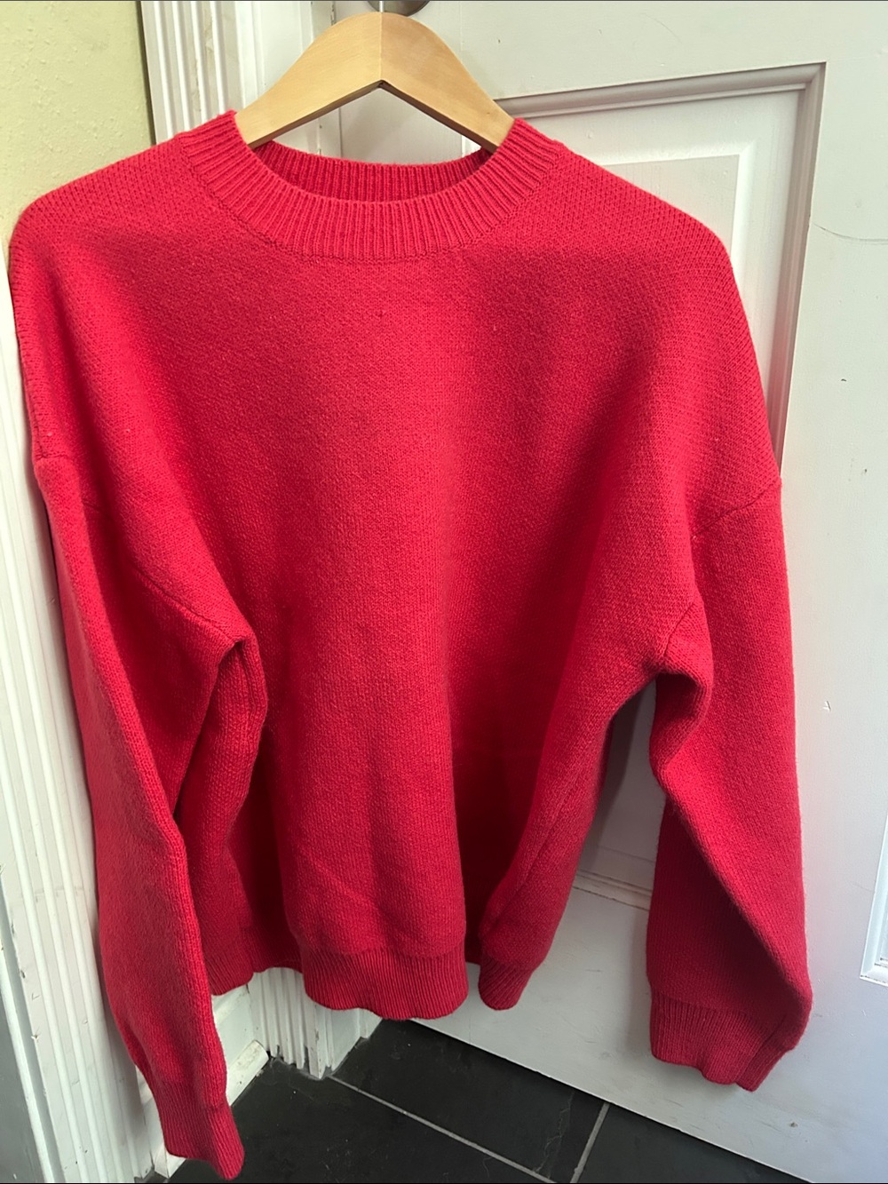 Baltic Born Women's Crewneck Sweater in Bright Red